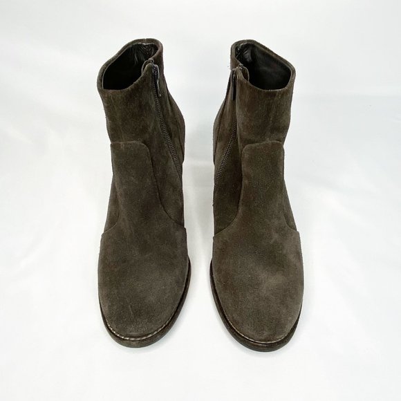 Paul Green Munchen Womens Brown Suede Block Heel Ankle Boots US 8 - Picture 2 of 11